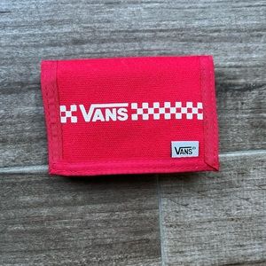 Red Vans Velcro Wallet